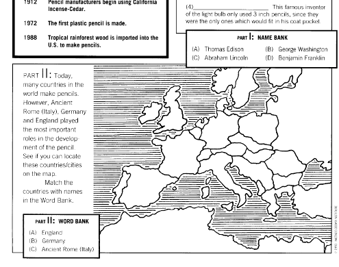Lesson Plan History of Pencils