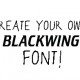 Blackwing Font