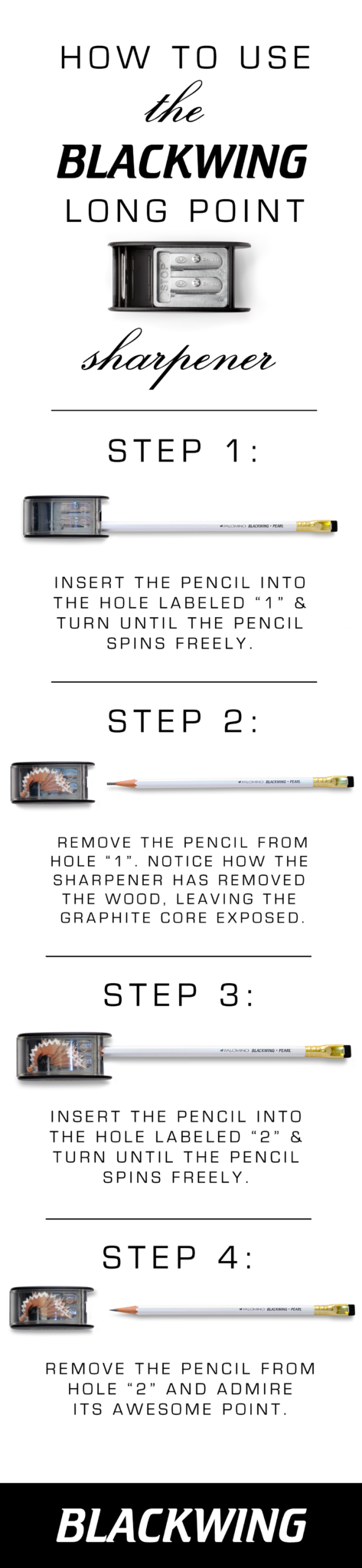 How to Use the Blackwing Pencil Sharpener