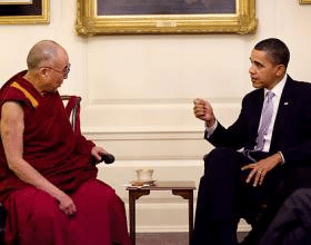 Barack Obama and the Dalai Lama
