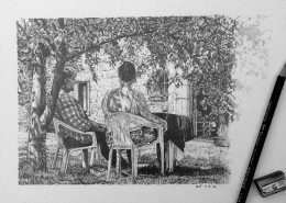 Drawings by Ian Hedley