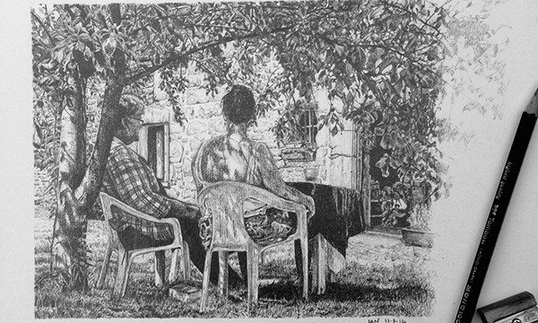 Drawings by Ian Hedley