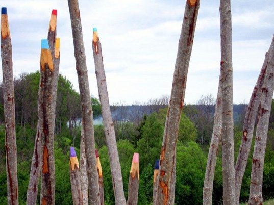 Pencil-Inspired Street Art