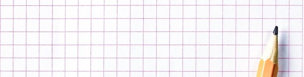 foglio a quadri con matita